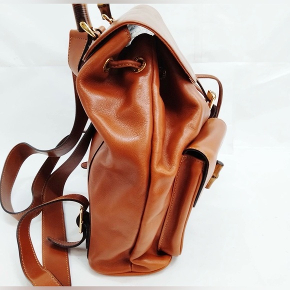 Gucci Vintage Rucksack 1990’s Backpack Bamboo Tophandle - Picture 3 of 8